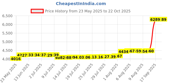 amazon.in blevonh Womens Summer Tennis Skirts with Shorts Underneath, Pickleball, Athletic, Workout and Golf Skorts with Pockets, Grey, Medium blevonh Price History Graph from 23 May 2025 to 21 Oct 2025