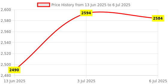 amazon.in Fireproof Document Bag Portable Document Organizer for Home Office Documents Gray with Lock Price History Graph from 13 Jun 2025 to 6 Jul 2025