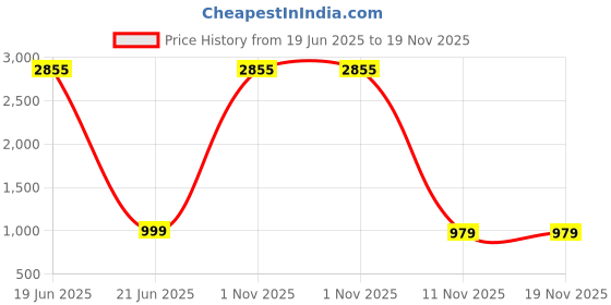 myntra.com BAESD Women Floral Embroidered Regular Chikankari Kurta with Trousers & With Dupatta baesd Price History Graph from 19 Jun 2025 to 19 Nov 2025