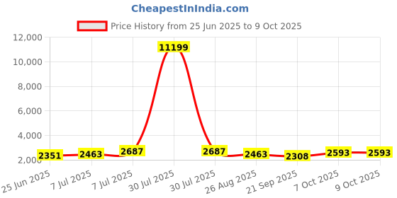 myntra.com RUBOXA Black Texturerd UV ProtectedExtra Large Big Size Tulsi Flower Pot ruboxa Price History Graph from 25 Jun 2025 to 9 Oct 2025