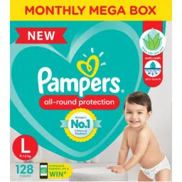 Pampers All Round Protection Pants, Large Size Baby Diapers-picture-44