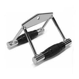 generic Cable Attachment Combo: Triceps Rope, Straight LAT Bar, Triceps V Handle and Seated Rowing Handle with S Lock Pair image 2