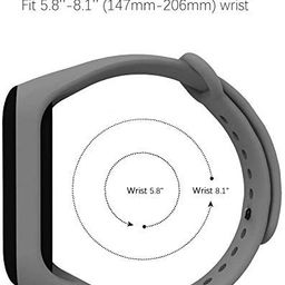 Inefable® Mi Band 3 & 4 Strap Band Wristband Strap Compatible with Mi Band M3 & M4 Original Device Not Included | image 5