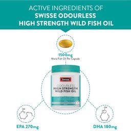 Swisse Fish Oil with 1500mg Omega 3 (Highest Concentrate In Single Capsule) Manufactured In Australia, Internationally Proven Formula - (200 Capsules, One Capsule Per Serving) image 4