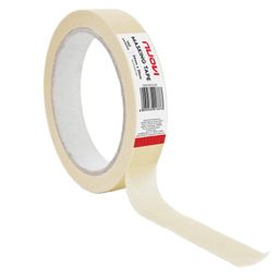 NUOVI Masking Tape | 20meter Length X 1inch Width, 140micron | Easy Tears, Leaves no Residue Behind | Multipurpose Tape for Carpenter, Artist, Home, DIY Projects & More (Pack of 3) image 1