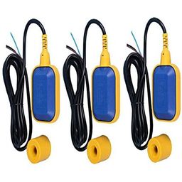 OCEAN STAR 220/250 Volts Ip 68 Water Tank Float Switch Sensor for Water Level Controller With 3 Mtr Cable Wire Select NO/NC Pack of (3) image 1