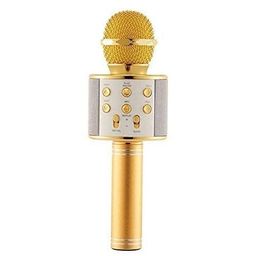 DK HOME Singing Mike Advance Handheld for All Smart Phones | Wireless Multi-Function Bluetooth Karaoke Mic with Microphone Speaker image 1