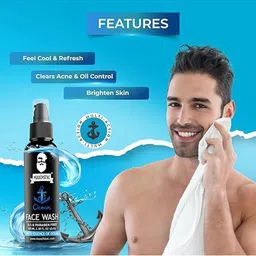 MUUCHSTAC Set of 2 Ocean Face Wash with Essence of Ocean - 100 ml Each image 2