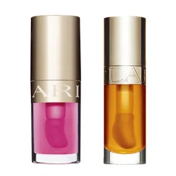 CLARINS Set of 2 Lip Comfort Oil with Jojoba Oil 7 ml each - Honey 01 & Pitaya 04-49