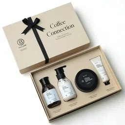 BRILLARE Set Of 4 Coffee Connection Body Wash, Lotion, Scrub & Hand Cream Gift Box-19