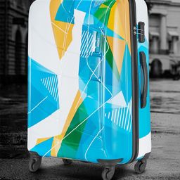 Safari Luma Printed Poly Carbonate Small Hard Trolley Bag - 55 cm-52