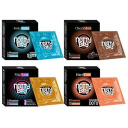 noTTy Boy Set of 4 Premium Lubricated Latex Condoms - 3 pcs each-19
