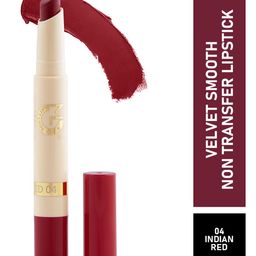 MATTLOOK Women Velvet Smooth Non-Transfer Lipstick - Indian Red 2gm-17