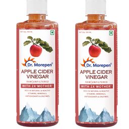 Dr. Morepen Apple Cider Vinegar With 2x Mother - Buy 1 Get 1 - 1L-44