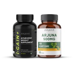 Ayuvya Set Of 2 I-Gain+ 90 Tablets & Arjuna Capsule - 60 Caps-56