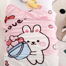 Butterthief Blue & Red Cartoon Characters Microfiber AC Room 233 GSM Single Bed Blanket-image-28