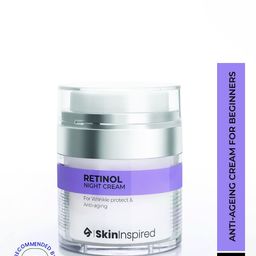 SkinInspired Retinol Night Cream For Wrinkles & Anti-Aging - 50g-54