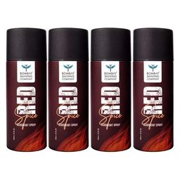 Bombay Shaving Company Men Set of 4 Red Spice Odour Control Deodorant Spray  - 150 ml each-20