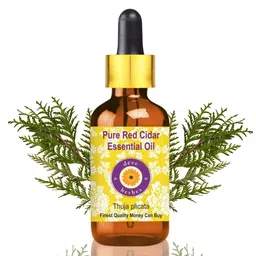 Deve Herbes Pure Red Cidar Essential Oil With Glass Dropper Steam Distilled - 10 ml-7