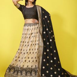 elora Semi-Stitched Lehenga & Unstitched Blouse With Dupatta-picture-10