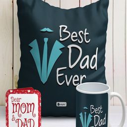 Indigifts Green Set Of Printed Square Cushions With Fillers & Ceramic Mug-image-87