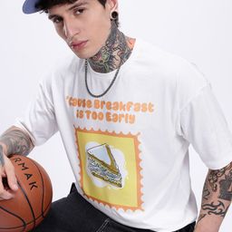 Kook N Keech Typography Printed Drop-Shoulder Sleeves Oversized T-shirt-image-90