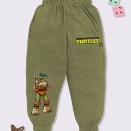 YK X Minute Mirth Boys Ninja Turtles Printed Cotton Joggers-image-45
