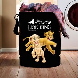 Kuber Industries Black Lion King Printed Waterproof Laundry Bag-image-39