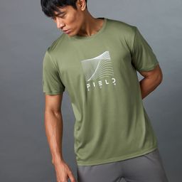 CULT Mens Moisture Wicking Round Neck Field Running Printed T-shirt-image-0
