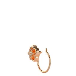 VALANOVA 925 Sterling Silver Diamond Studded Nosepin 0.45g-image-40