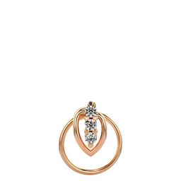 VALANOVA 925 Sterling Silver Diamond Studded Nosepin 0.24g-image-97