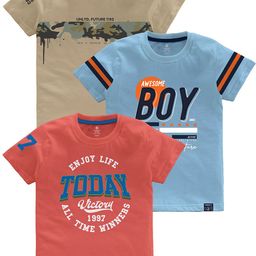 CODEZ Boys Multicoloured Typography Printed Pockets T-shirt-16