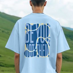 NOBERO Men Typography Printed Round Neck Cotton Oversized T-shirt-picture-31