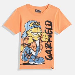 YK X Minute Mirth Boys Garfield Printed Pure Cotton T-shirt-picture-41
