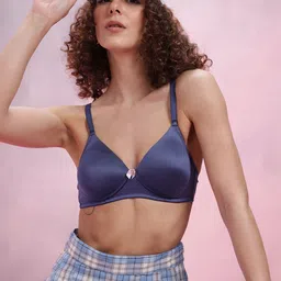DressBerry Medium Coverage Lightly Padded Non-Wired T-shirt Bra DRM-DB-MK10B-image-4