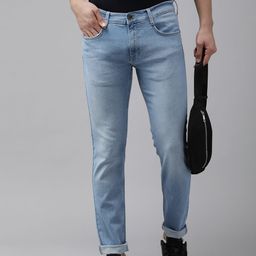 Pepe Jeans Men Blue Low-Rise Light Fade Stretchable Tapered Fit Casual Jeans-image-24