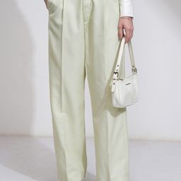 Tokyo Talkies Women Solid Relaxed Formal Wideleg Pants-image-37