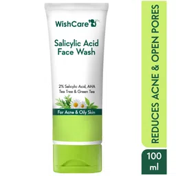 WishCare 2% Salicylic Acid Face Wash with AHA & Green Tea for Acne & Oily Skin - 100ml-4