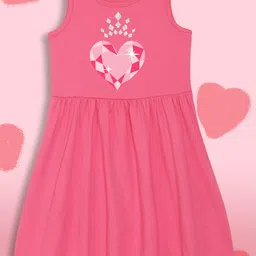 YK Disney Girls Disney Princess Graphic Printed Pure Cotton Dress-image-12