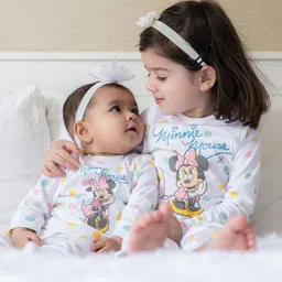 Nap Chief Girls Minnie Mouse Printed Pure Cotton Night suit-image-39