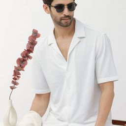 RARE RABBIT Men Manga Regular Fit Cuban Collar Cotton Shirt-image-21