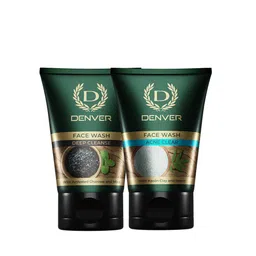 Denver Set Of 2 Face Wash - Deep Cleanse & Acne Clear - 100g Each-57
