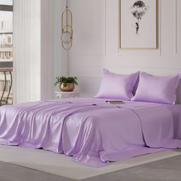 Stoa Paris Date Night 300 TC Flat King Bedsheet with 2 Pillow Covers-image-81