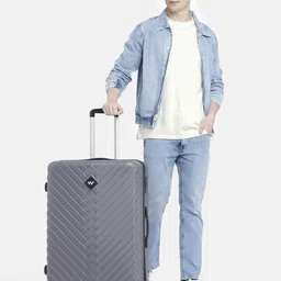 Wildcraft Citron Textured Hard  Sided Large Trolley Suitcase-50