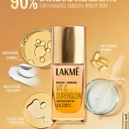 Lakme Makeup + Skincare Vit C Superglow Skin Perfecting Tint 25ml - Neutral Nude N200 image 3