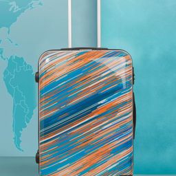 Teakwood Leathers Abstract Printed Medium trolley bag 54.6 L-15