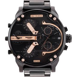 DIESEL Men Black Mr Daddy 2.0 Skeleton Dial Analogue Multi Function Watch DZ7312-image-22