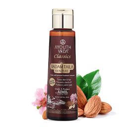 AYOUTHVEDA 100% Pure Cold Pressed Badam Taila Hair & Body Oil with Kashmiri Almonds-100 ml-image-5
