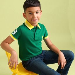 U.S. Polo Assn. Kids Boys Brand Logo Polo Collar Pure Cotton T-shirt-picture-35