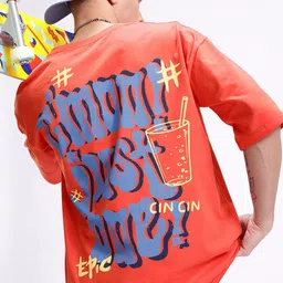 Kook N Keech Oversized Fit Typography Printed Pure Cotton T-shirt-picture-32